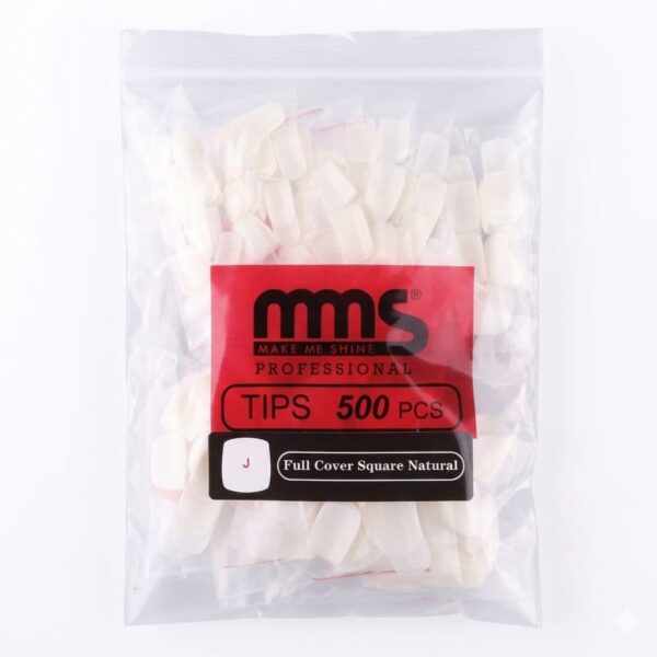 MMS Full Cover Square Nail Tips Pkt (500pcs)