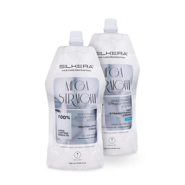 Silkera Mega Straight Hair Straightening & Neutralizing Cream (1000ml)