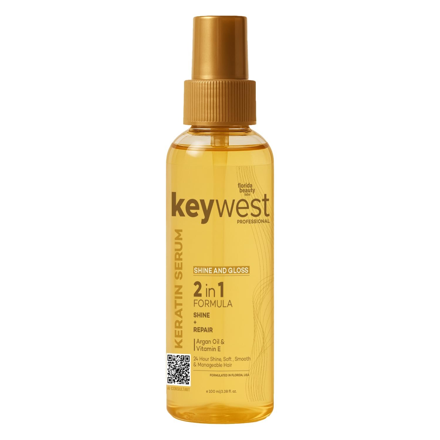 Keywest Shine & Gloss Hair Serum Shine+Repair (100ml)