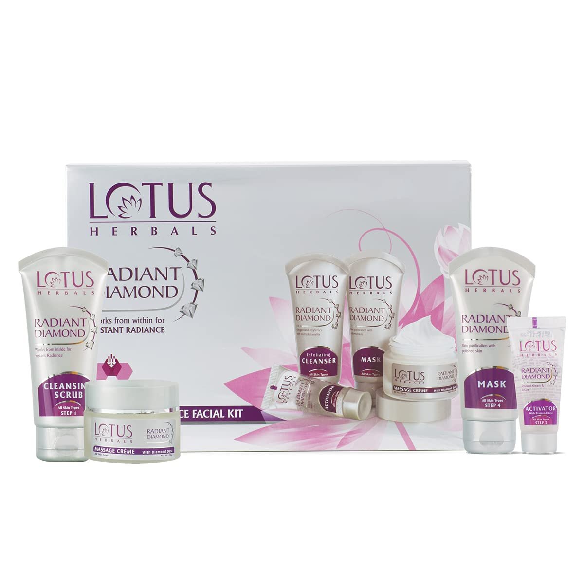 Lotus Radiant Diamond Cellular Radiance Facial Kit (170gm)