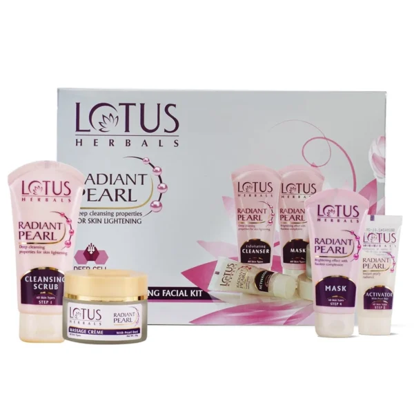 Lotus Radiant Pearl Cellular Lightening Facial Kit (170gm)