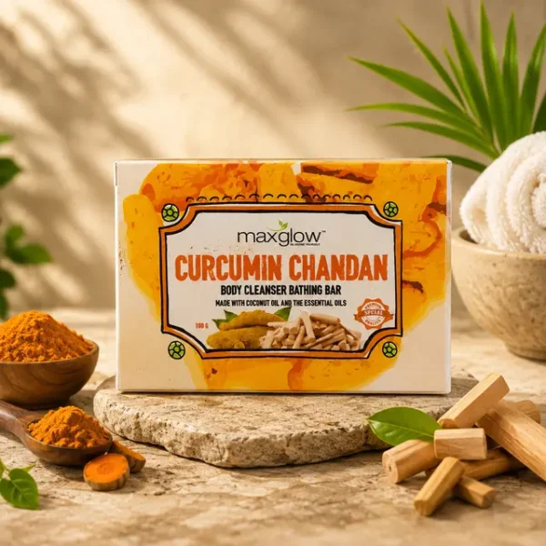 Maxglow Curcumin Chandan Bathing Bar (100gm)