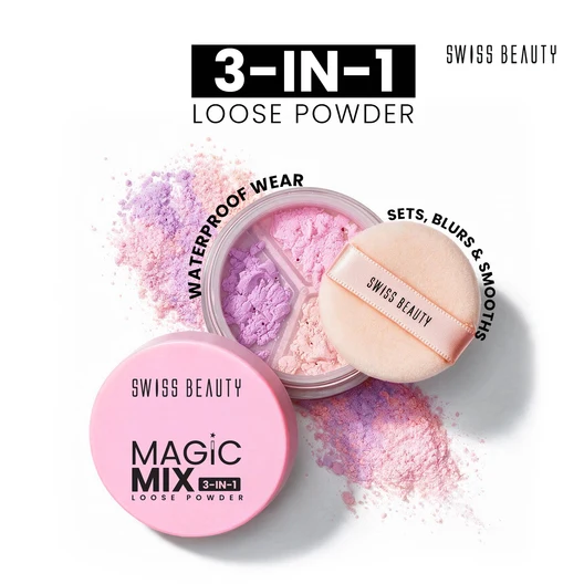 Swiss Beauty Magic Mix 3-In-1 Loose Powder (8g)