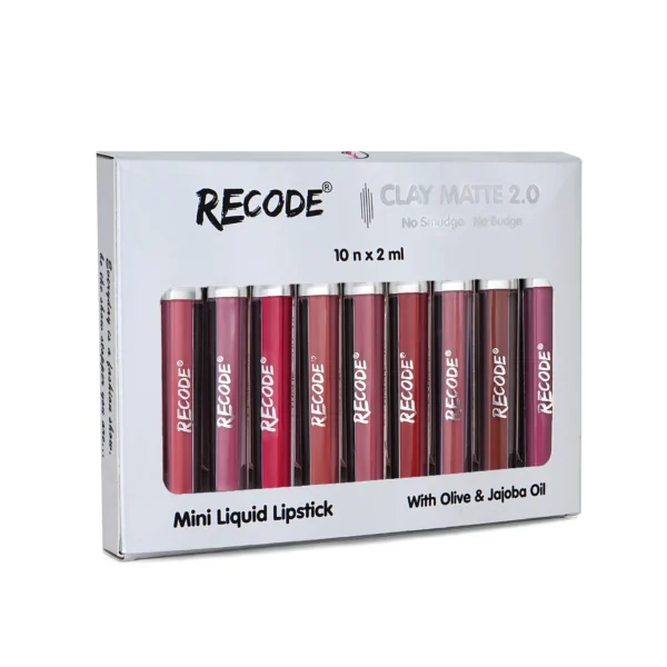Recode Clay Matte Liquid Lipsticks 2.0 (2ml x 10)