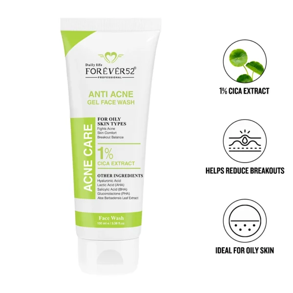 Forever52 Acne Care Anti Acne Gel Face Wash (100ml)