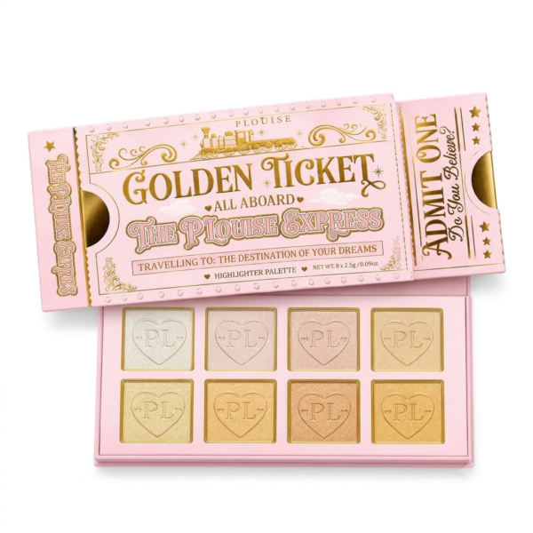 PLouise Golden Ticket All Aboard Highlighter Palette