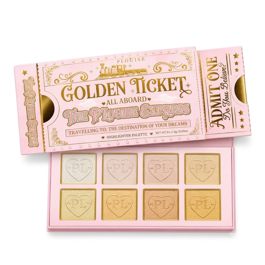 PLouise Golden Ticket All Aboard Highlighter Palette