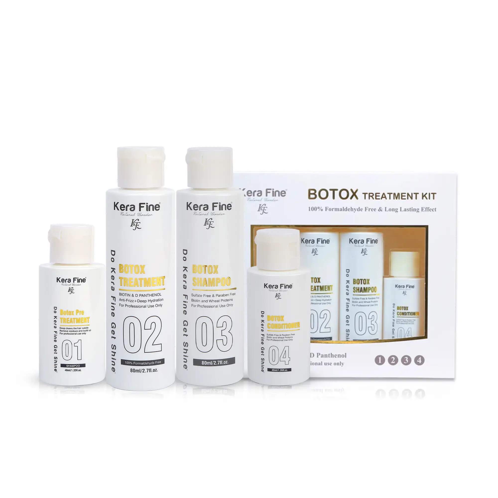 Kera Fine Botox Hair Treatment Monodose Kit (240ml)
